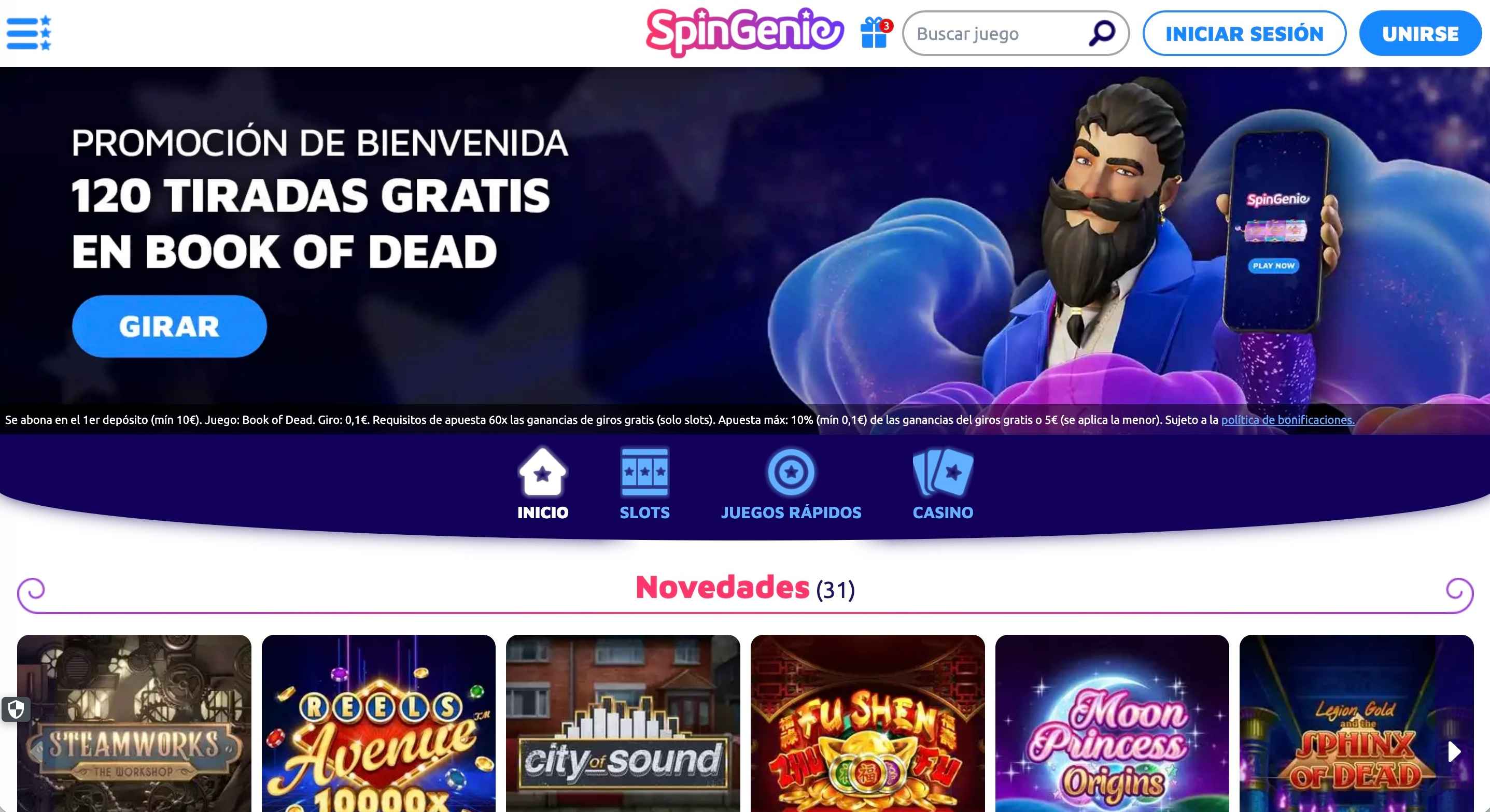Reseña del casino Spin Genie (2026)